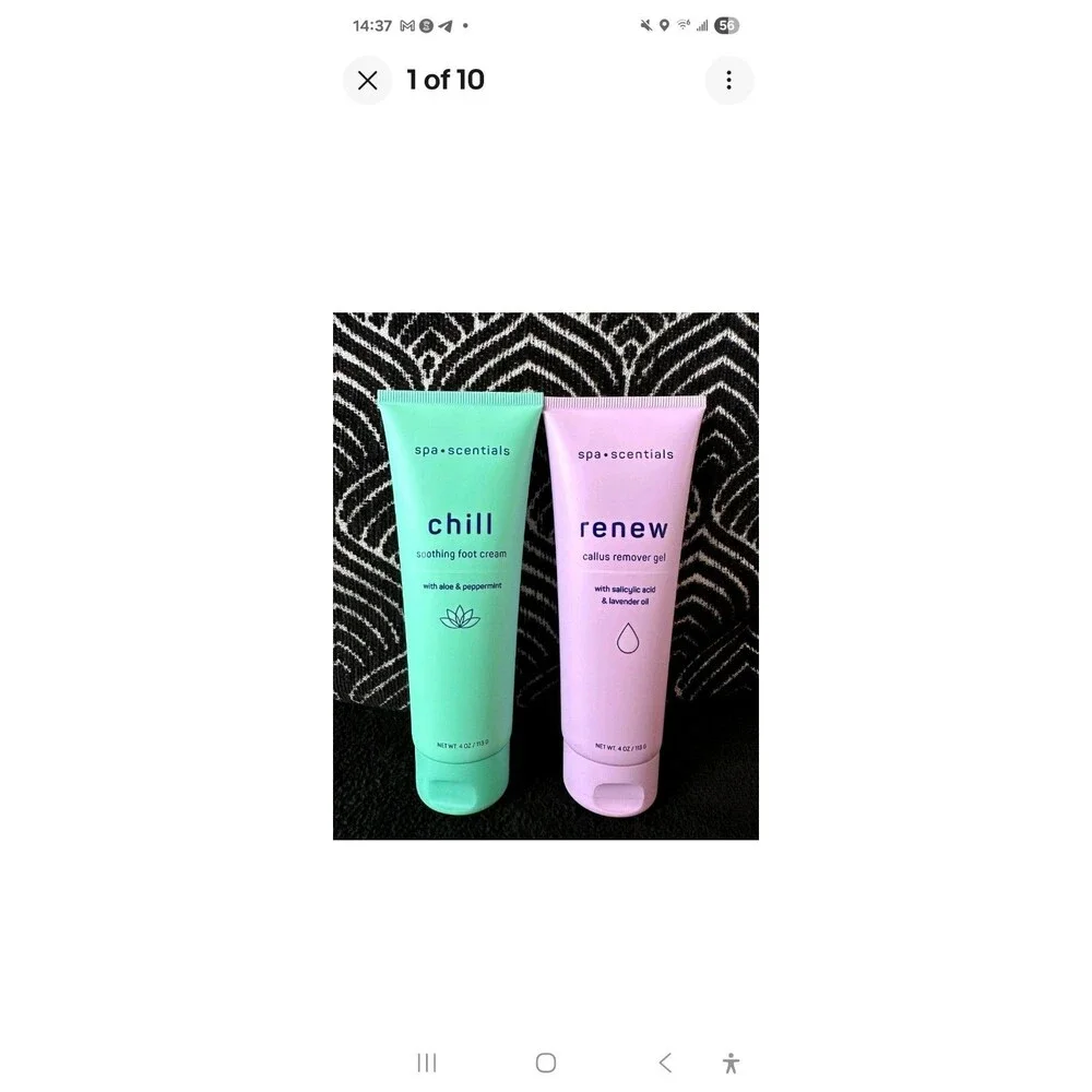 Spa Scentials Foot Cream and Callus Remover Set